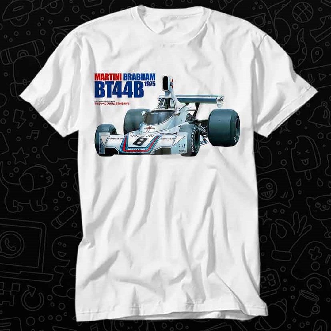 Martini Brabham BT44B 1975 Le Mans 24 Heures Racing Team Japanese T Shirt  Gift for Womens Mens Unisex Top Adult Tee Music Best Movie OZ360 