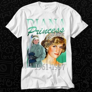 Princess Diana Wales 1961-1997 T Shirt Gift For Womens Mens Unisex Top Adult Tee Vintage Music Best Movie OZ309