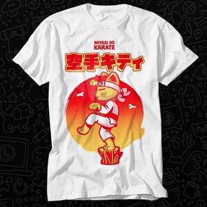 Karate Kid Miyagi Do Cat Kitty Kitten T Shirt Gift For Womens Mens Unisex Top Adult Tee Vintage Music Best Movie OZ235
