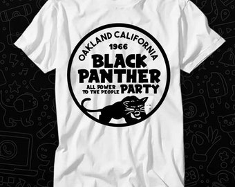 Black Panther Party Cotton Malcolm X Hip Hop T Shirt Gift For Womens Mens Unisex Top Adult Tee Vintage Music Best Movie OZ409