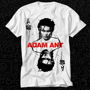 Ace of Ants Adam Ant Playing Card Joker T-shirt regalo per donna uomo unisex top adulto maglietta vintage musica miglior film OZ396