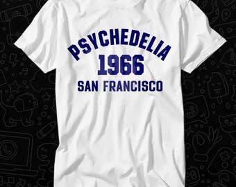 Psychedelia 1966 LSD Hippie Woodstock T Shirt Gift For Womens Mens Unisex Top Adult Tee Vintage Music Best Movie OZ364