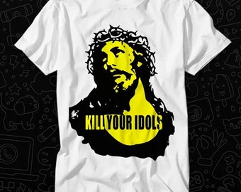 Kill Your Idols Hard Rock Heavy Metal T Shirt Gift For Womens Mens Unisex Top Adult Tee Vintage Music Best Movie OZ428