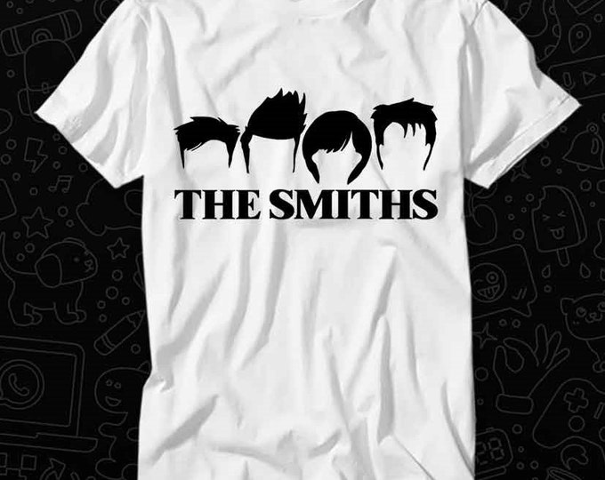 The Smiths Silhuette Rock Band Poster T Shirt Gift For Womens Mens Unisex Top Adult Tee Vintage Music Best Movie OZ454