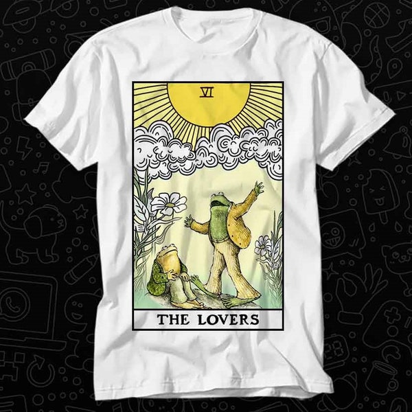 Frog & Toad The Lovers Tarot Card T Shirt Gift For Womens Mens Unisex Top Adult Tee Vintage Music Best Movie OZ100
