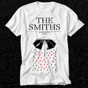 Camiseta com pôster do show The Smiths Manchester 1982, presente para mulheres, homens, unissex, camiseta adulta, vintage, música, melhor filme, OZ449