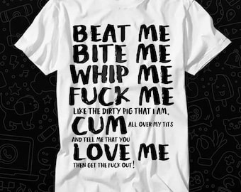 Beat Bite Whip F*ck Me Adam Ants T Shirt Gift For Womens Mens Unisex Top Adult Tee Vintage Music Best Movie OZ162