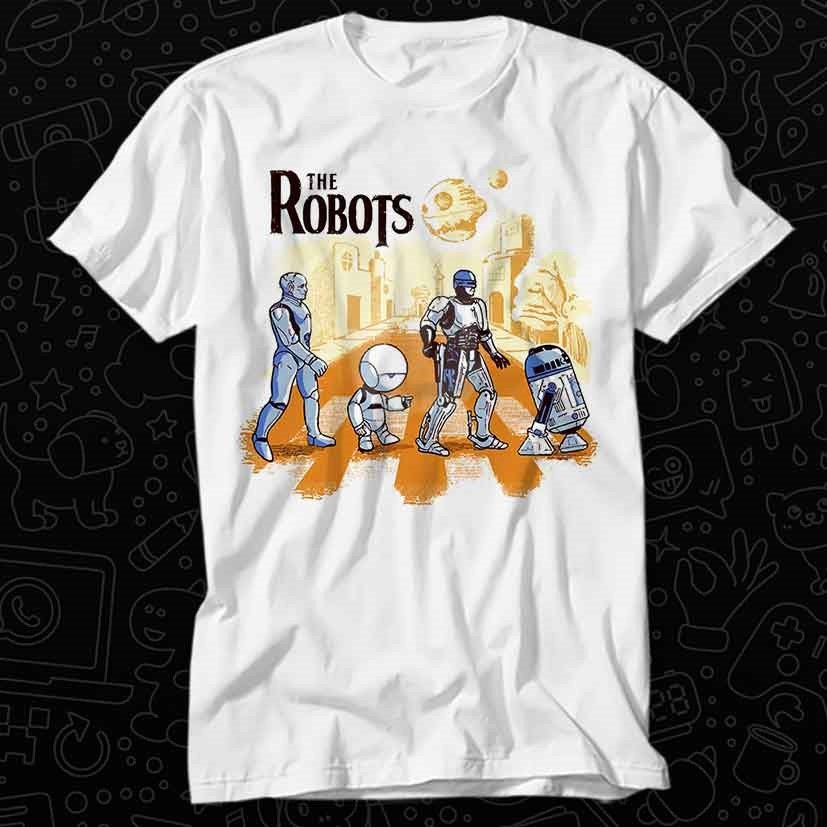 The Robots T Shirt Gift for Womens Mens Unisex Top Adult Tee