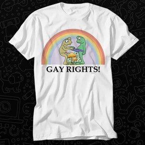 Frog & Toad Say Gay Rights LGBT Pride Proud T Shirt Gift For Womens Mens Unisex Top Adult Tee Vintage Music Best Movie OZ99 image 1