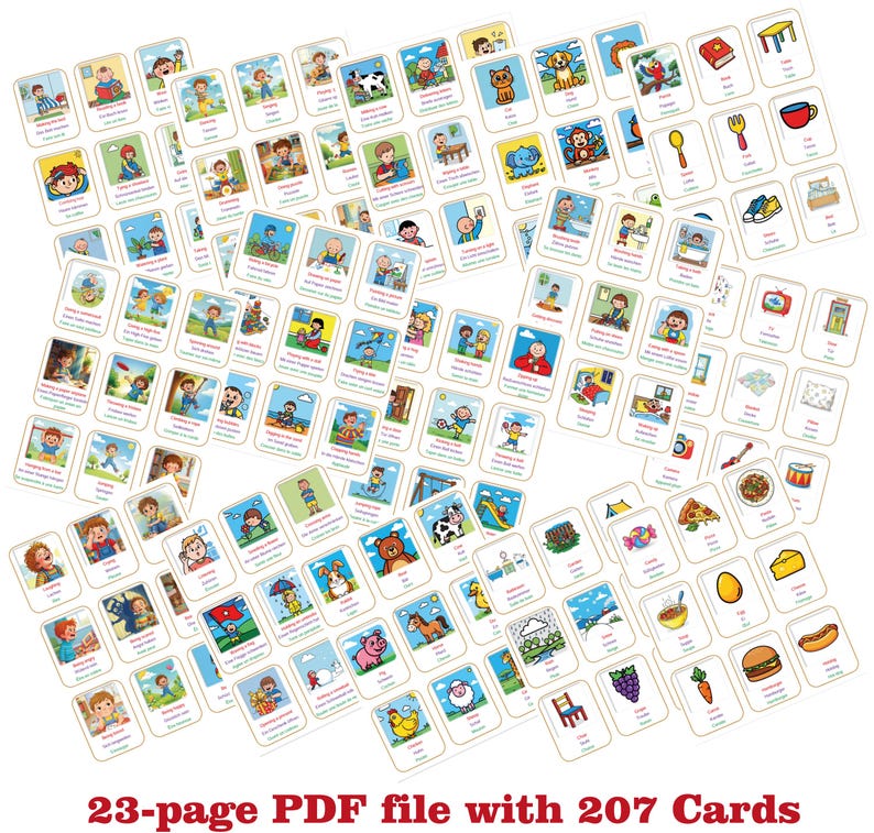 Fun Pdf Printable Kids Charades Game | Multilingual Family Fun (PDF) - Etsy