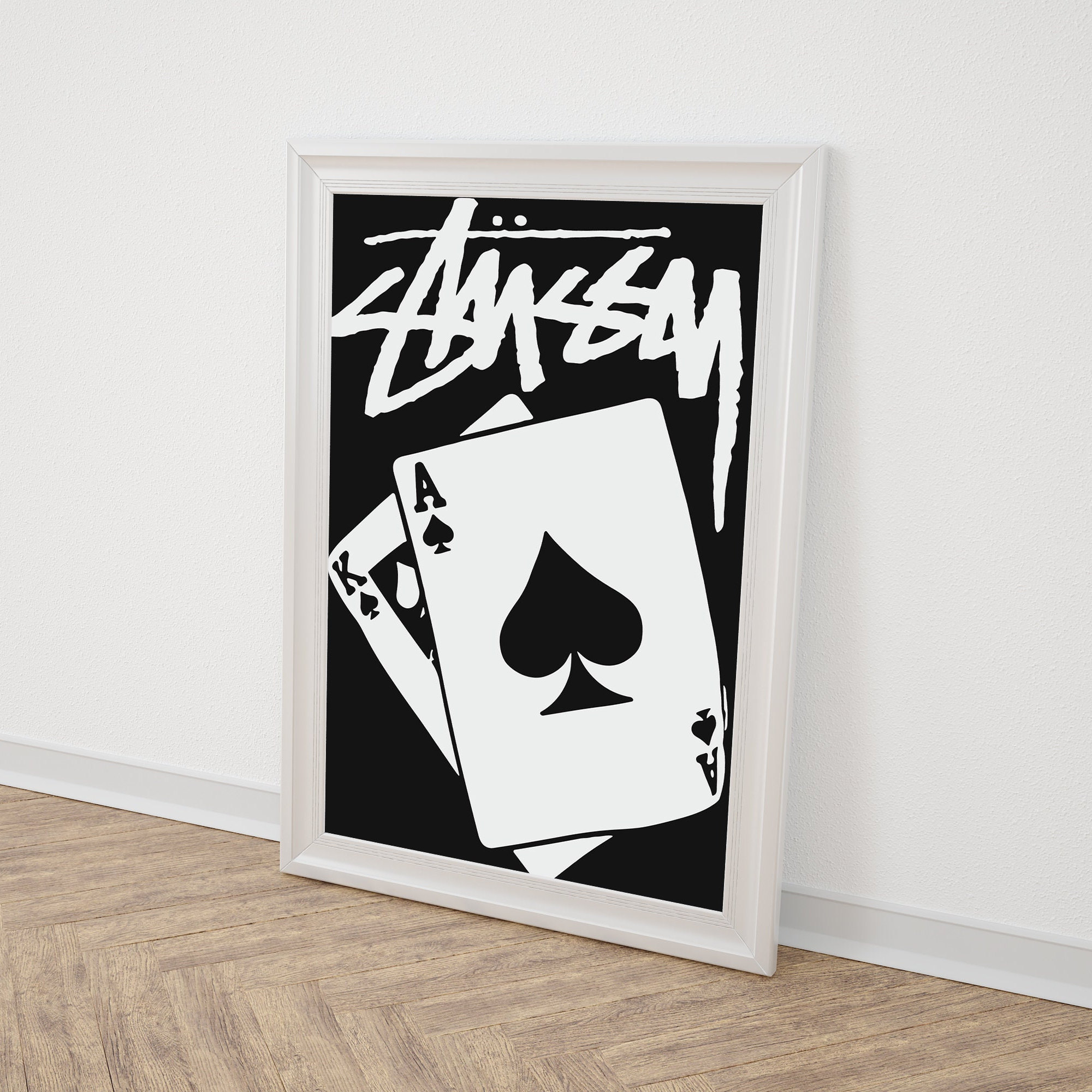Stussy Poster Set Of 3 Black And White, Wall Art Prints