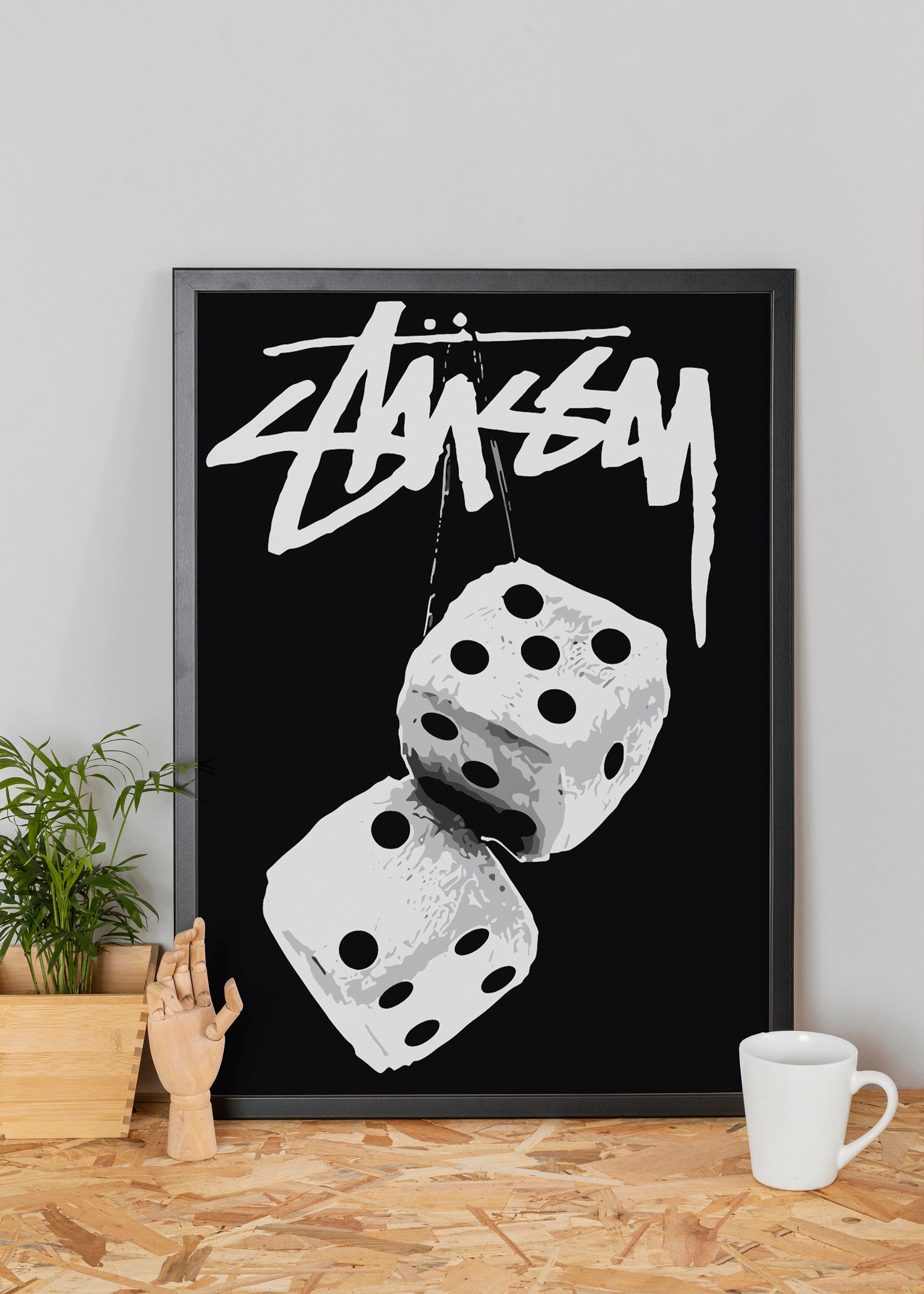 Stussy Poster Set Of 3 Black And White, Wall Art Prints Trendy, 8