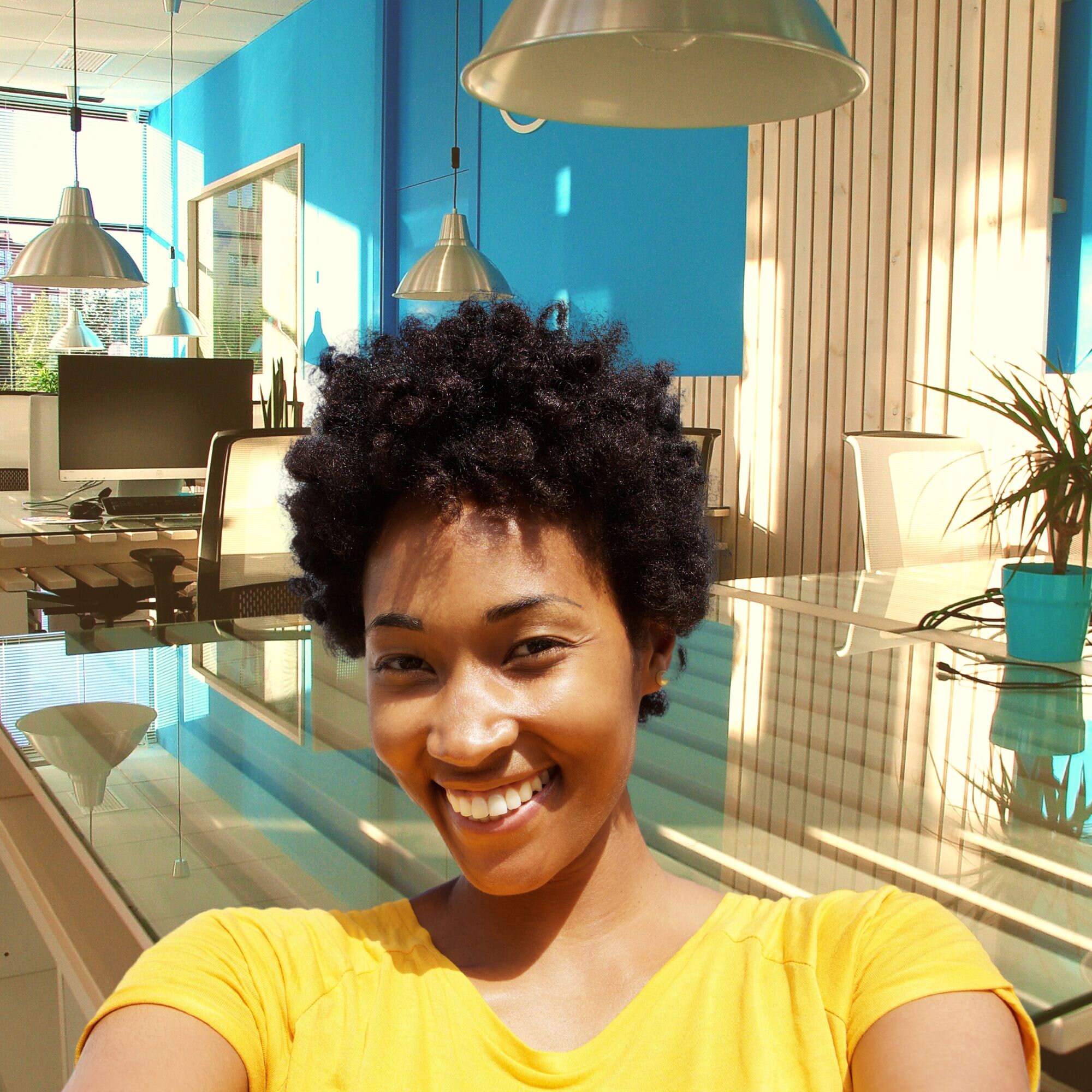 Zoom Virtual Backgrounds Office Backdrop My Office in Blue Calm and