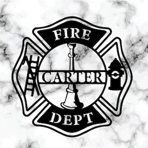 KuttyArts Personalized Firefighter Gift, Firefighter Metal Sign, Personalize Gift, Fireman Gift, First Responder Gift,FireFighter Sign,Rank