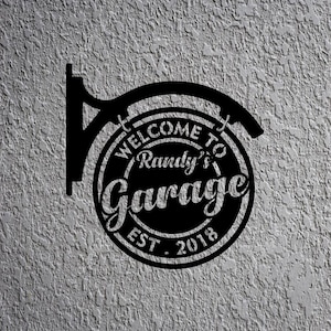Custom Garage Metallschild: Personalisierte Werkstatt