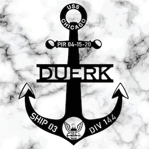 Navy Boot Camp Abschluss Metallankerzeichen: PIR Geschenk, Schiffsdekor