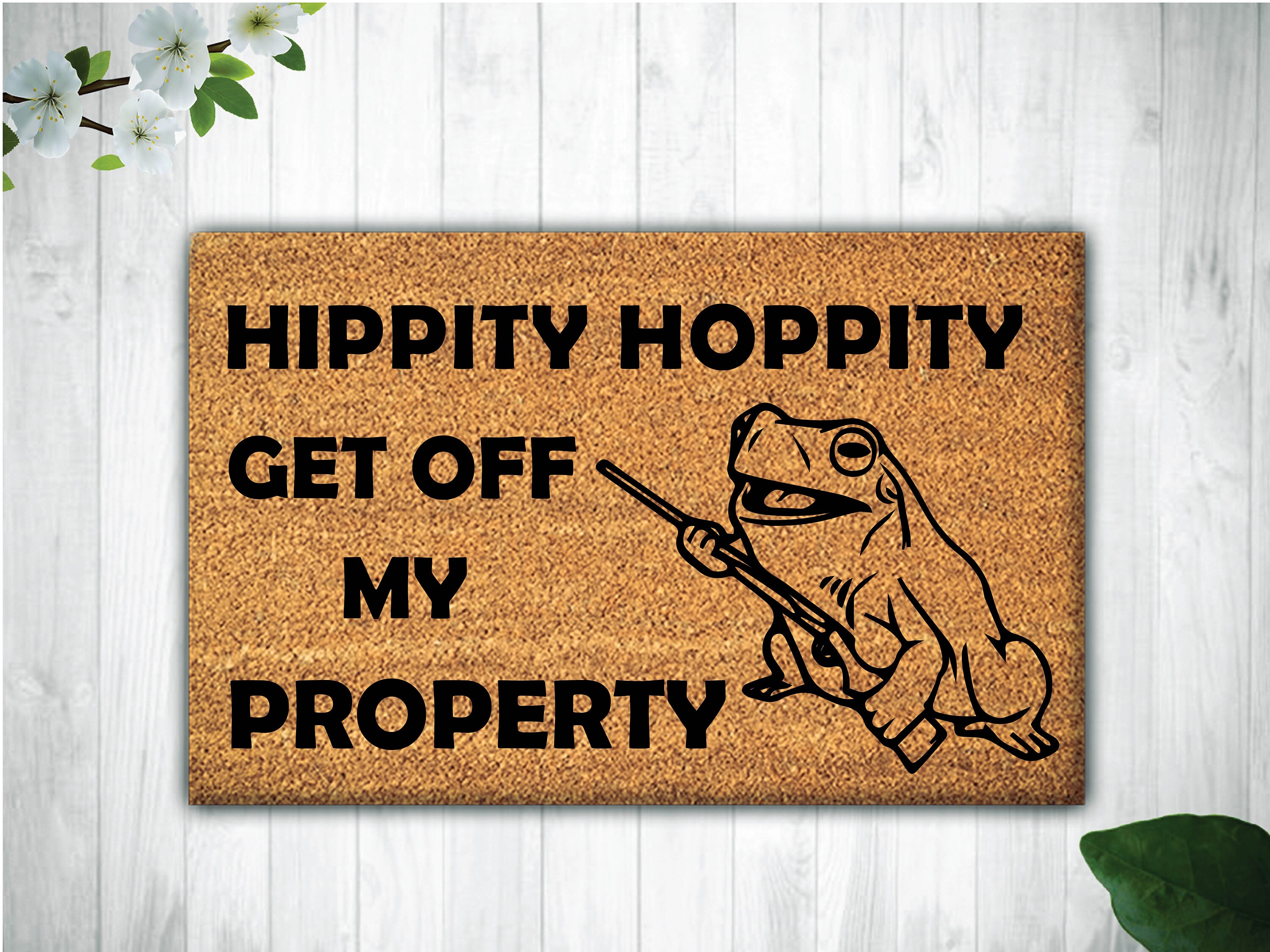 Detective spanning Schadelijk Kuttyarts Hippity Hoppity Get off My Property Funny Doormat - Etsy Hong Kong
