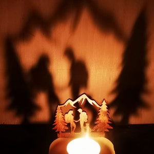 Candle Holder Laser Lamp wood Tea light Lantern Votive Gift | DXF, AI, EPS