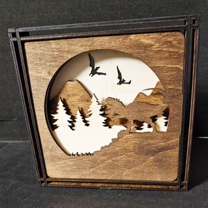 Dinosaur, Wooden dino decor, Framed decor,  Laser cut files, Vector file | DXF, AI, EPS