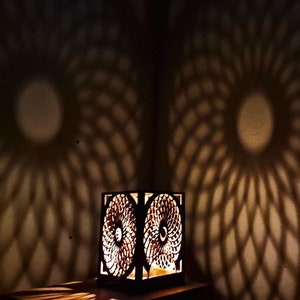 Candle Holder Laser Vortex Lamp wood Tea light Lantern Votive Gift | DXF, AI, EPS