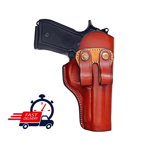 Leather IWB Holster For 1911 - Kimber - Colt - S&W - Remington - Sig Sauer - Ruger - CZ - Springfield- Browning |