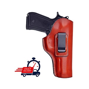 Handmade Leather IWB Holster: H&K 45, P30, VP9 Concealed Carry