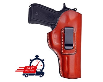 Funda de cuero IWB compatible con CZ 75, SP01, P01, P07, P10S, Shadow 2 / Funda de transporte oculto