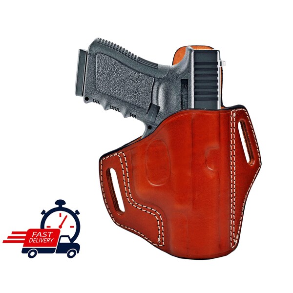 VlaMiTex B7 Funda de Pistola para cinturón, de Piel, para Beretta 92