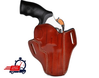 Genuine Leather Holster Fits Ruger GP100, SP101 357 Mag - OWB Fast Draw