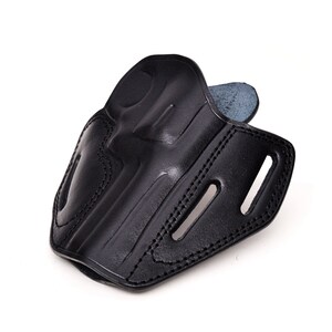 Leather Holster Fits Ruger GP100, SP101 - 3 Slot Belt Loops - OWB Belt image 9
