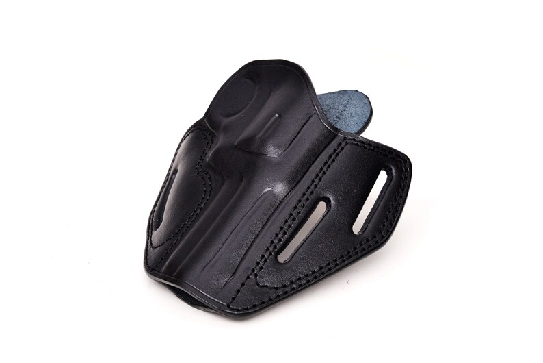 Leather Holster Fits Ruger GP100, SP101 - 3 Slot Belt Loops - OWB Belt image 9