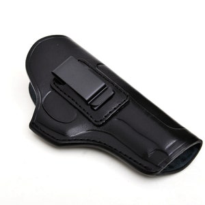 Leather IWB Holster Fits Cz 75B, Cz 75D, Cz SP01, Cz P01, Cz P07, Cz P10S, Cz Shadow 2, Cz 2075 Rami Concealed Carry Holster image 6