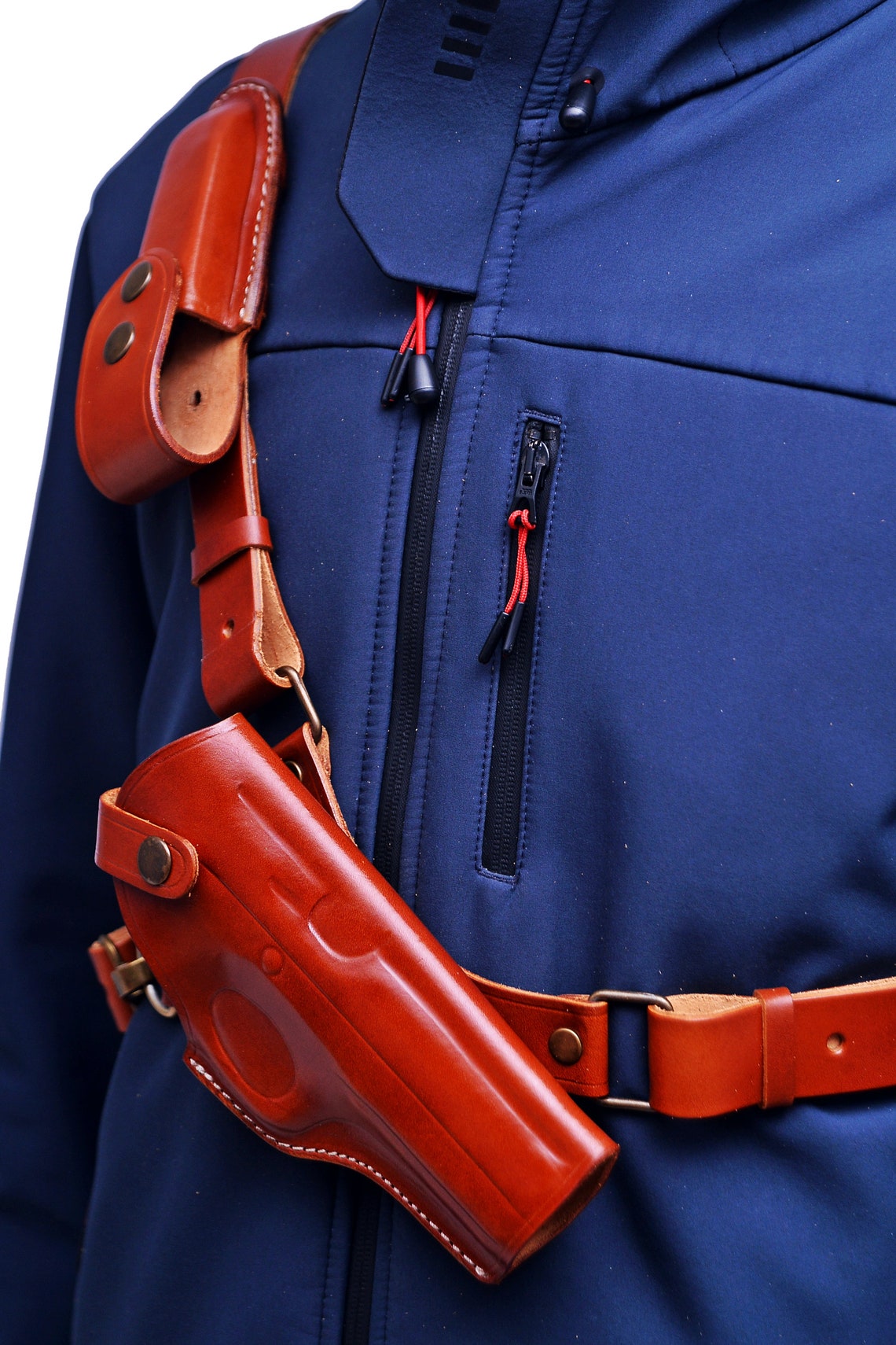 Leather Chest Holster for Desert Eagle .357 Magnum Genuine Etsy