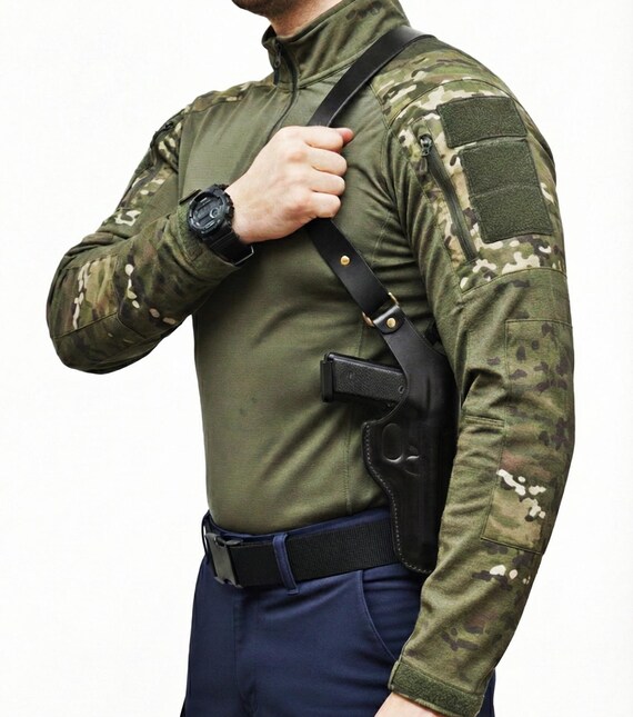Sac À Bandoulière Unisexe Du Camouflage En Cuir Authentique Sac À Main