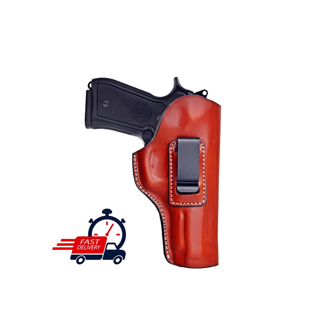 Leather IWB Holster Fits Beretta 92FS, F92, 92X, 92G, 96, M9, Px4, Mod