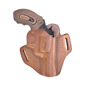 Handmade Natural Leather Holster: Fits S&W Model 686 60 10 19