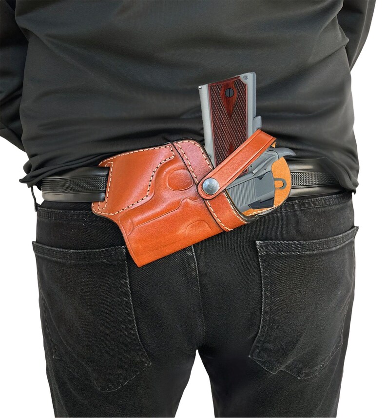 Small of Back Leather Holster for Jericho 941 Premium Leather Etsy