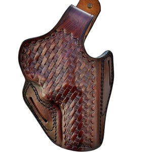 Étui en cuir pour Ruger GP100, SP101 357 Mag - natté image 4