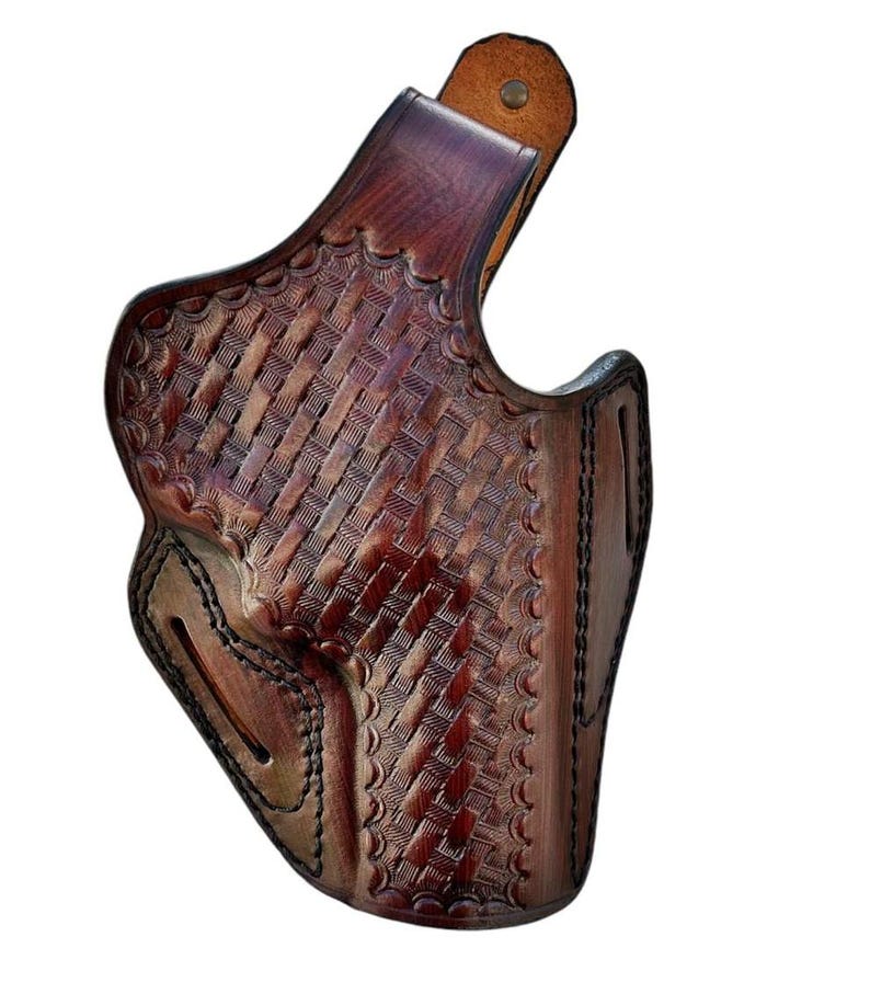 Étui en cuir pour Ruger GP100, SP101 357 Mag - natté image 4