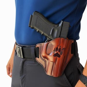 Leather Owb Pancake Holster with Open Top Fits Walther PPK, PPQ, P99, CCP