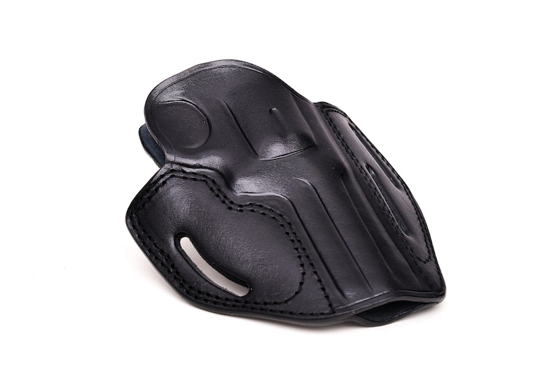 Leather Holster Fits Ruger GP100, SP101 - 3 Slot Belt Loops - OWB Belt image 7
