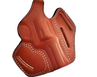 Étui En Cuir Pour Revolver Taurus (856, 605, 905, 82, 692) - Port Ceinture OWB - Calibre .357/.38
