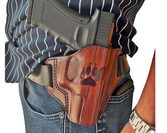 Springfield XD 45 ACP Holster - Belt Side Holster For 5 Inch Barrel