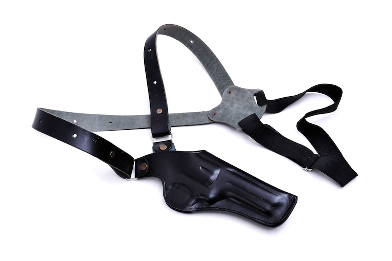 Leder Schulterholster passend für Ruger SP100, SP101 357 Mag - Vertikale Körperhaltung Bild 6
