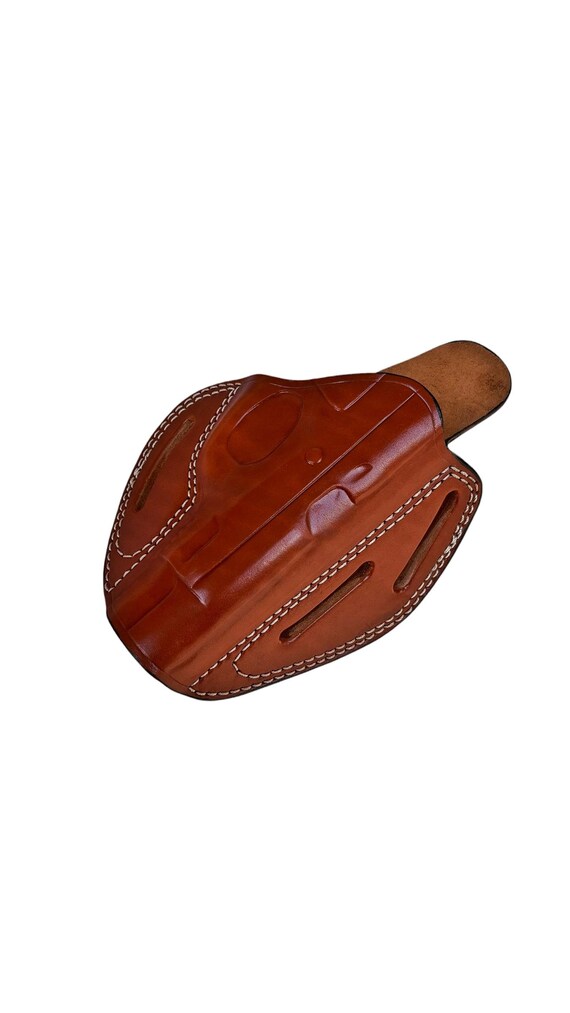 ルガー LCP 380 オート用レザーホルスター、プレミアムレザー、3