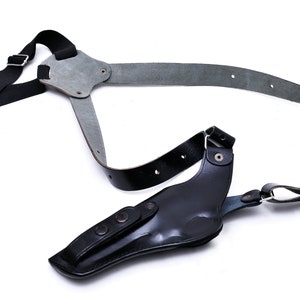 Leder Schulterholster passend für Ruger SP100, SP101 357 Mag - Vertikale Körperhaltung Bild 9