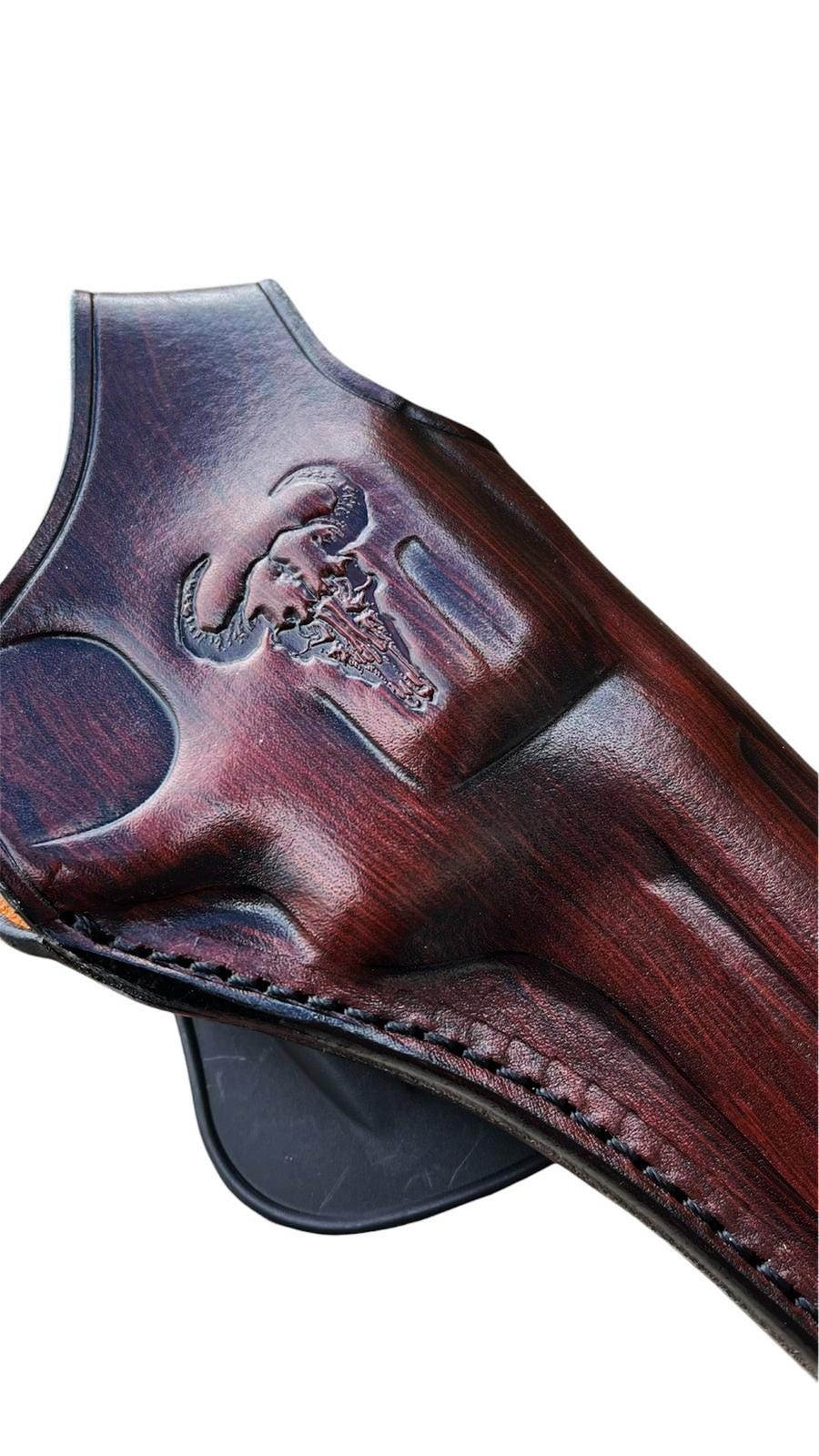 Étui En Cuir Taurus Pour Revolvers Modèles 856, 605, 905, 82, 692 - Port Ceinture (OWB) - Tissage Panier