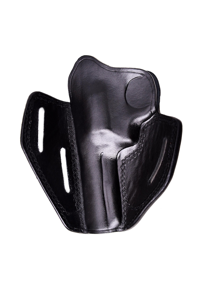 Leather Holster Fits Ruger GP100, SP101 - 3 Slot Belt Loops - OWB Belt image 11
