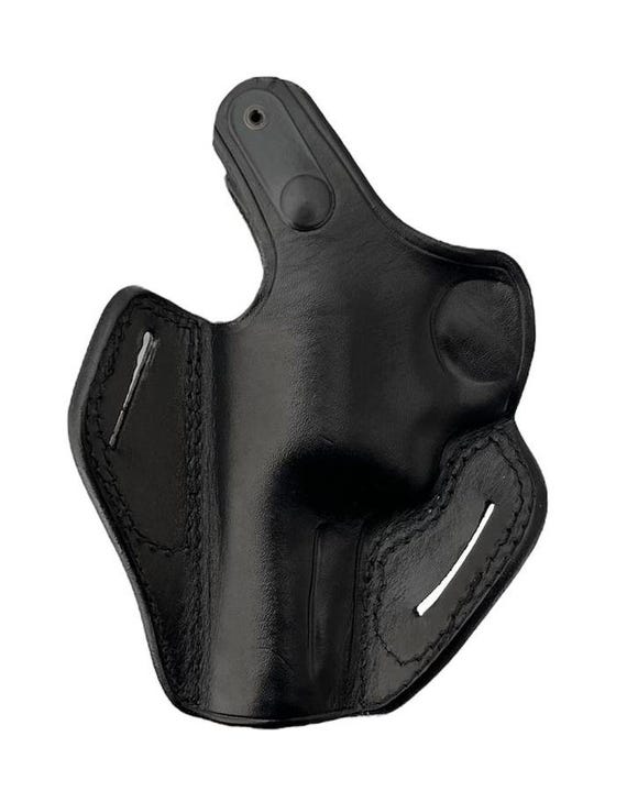 thumbnail image 2 of Shnleather Leather Belt Holster For Taurus 856, 605, 905, 82 - 3 Slot OWB, Thumb Break, Right Hand 2 of 3
