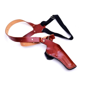 Leder Schulterholster passend für Ruger SP100, SP101 357 Mag - Vertikale Körperhaltung Bild 1